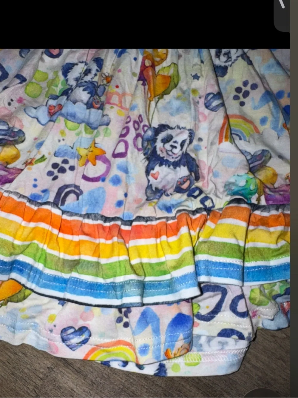 Ollee & Belle Panda Rainbow Bamboo Twirl 3T 🐼🌈